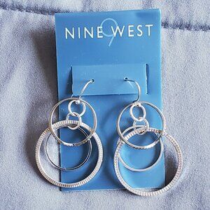 Nine West Pierced Earring and Necklace Set